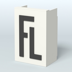 Прилавок "Фаберлинк" №3 под кассу, Белый и Черный