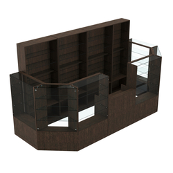 Торговый пристенный островок ГРАЦИЯ №6 (открытый) (6.05 кв.м), Дуб Венге