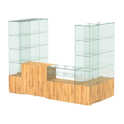 Павильон ИСТРА пристенный №7б (3, 64 кв.м), Дуб Золотистый