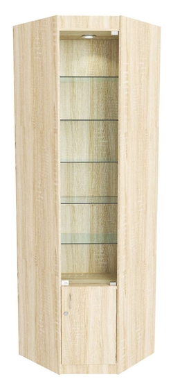 Витрина №5-1 из ДСП (задняя стенка ДВП), Дуб сонома