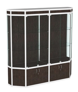 Витрина из профиля Трапеция №1 (2-ух метровая), Дуб Венге