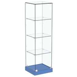 Стеклянная витрина Хит продаж №1 (закрытая, задняя стенка - стекло), Делфт голубой U525 ST9