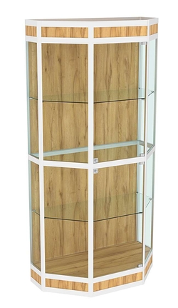 Витрина из профиля Трапеция №3 (метровая), Дуб Золотистый