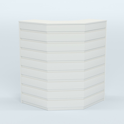 Ресепшен серии ПРАЙМ №3А угловой, Белый