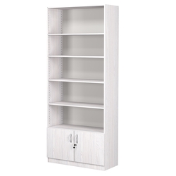 Стеллаж из ДСП с 4-мя полками 350x900 мм серии LEVEL-4 №13 (З/C - ДВП), Ясень Анкор светлый