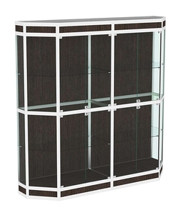 Витрина из профиля Трапеция №3 (2-ух метровая), Дуб Венге