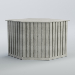 Ресепшен - стол угловой серии ПРИЛИВ №10, Метрополитан Грей