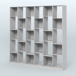 Стеллаж из ДСП серии ЛОФТ №16-1, Серый