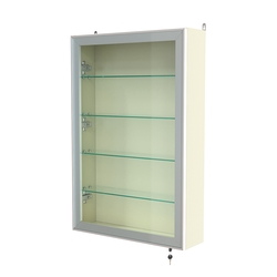 Витрина настенная №2-1А высокая серии Collecto, Крем Вайс