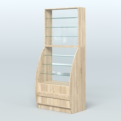 Витрина БРИЗ №1-900, Дуб сонома