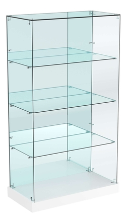 Витрина Хит продаж №8 (открытая, задняя стенка - зеркало), Белый