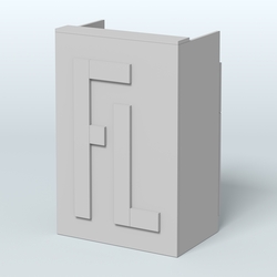Прилавок "Фаберлинк" №3 под кассу, Серый
