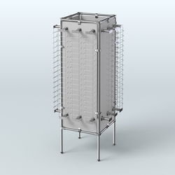 Напольная стойка Хром под очки №4-Д24 (открытого доступа), Серый
