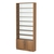 Стеллаж из ДСП с 7-ю полками 250x900 мм серии LEVEL-7 №11-1 (З/C - СТЕКЛО) Орех