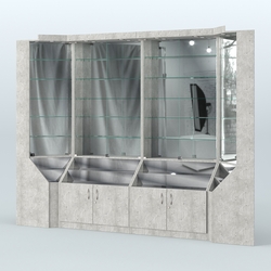 Павильон серии Эталон с зеркальными стенками  №2, Метрополитан Грей