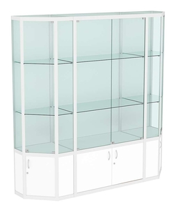 Витрина из профиля Трапеция №6 (2-ух метровая), Белый