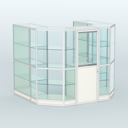 Павильон из профиля пристенный №3г ( 4,32 кв. м), Белый