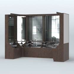 Павильон П-образной формы серии Эталон №3, Дуб Венге