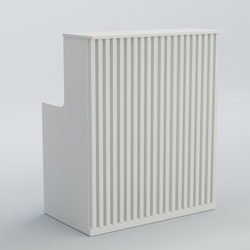 Ресепшен прямоугольный серии ВЕРТИКАЛЬ №1, Белый