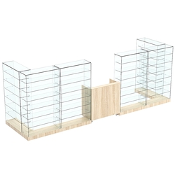 Торговый островок ХИТ ПРОДАЖ №9 (открытый) (5.4 кв.м), Дуб сонома