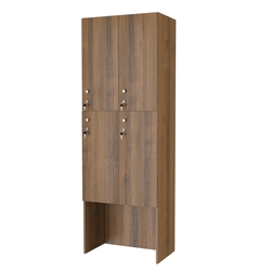 Шкаф для раздевалок СТАНДАРТ-ДУО №3-2, Орех