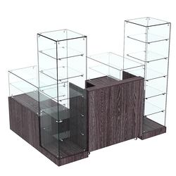 Торговый островок ХИТ ПРОДАЖ №14 (открытый) (2, 43 кв.м), Ясень Анкор темный - U31105