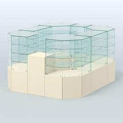 Павильон ИСТРА в центр зала №2а (закрытый) (4, 94 кв.м), Крем Вайс