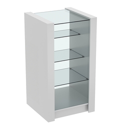 Прилавок из ДСП Модерн №4-600 малый с тремя полками, Серый