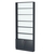 Стеллаж из ДСП с 5-ю полками 150x900 мм серии LEVEL-5 №9-1 (З/C - СТЕКЛО) Антрацит