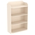 Торговый стеллаж из ДСП для обуви №3 высокий с четырьмя полками Крем Вайс