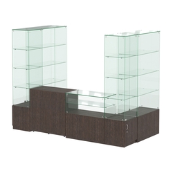 Павильон ИСТРА пристенный №7б (3, 64 кв.м), Дуб Венге