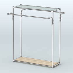 Островная торговая система ХРОМ 1200 мм №3, Дуб Сонома