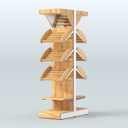 Островной высокий стеллаж для хлеба и выпечки Феникс №14, Дуб Золотистый