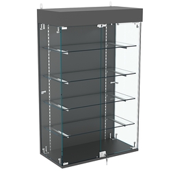 Витрина настенная НЕО №2А-1 с четырьмя полками, Черный