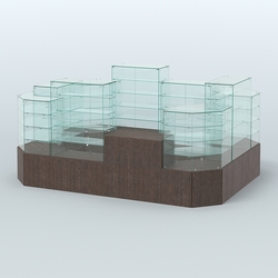 Павильон ИСТРА в центр зала №6а (закрытый) (8, 26 кв.м), Дуб Венге