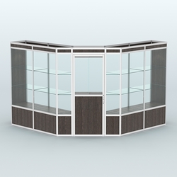 Павильон из профиля угловой №7а (9 кв.м), Дуб Венге