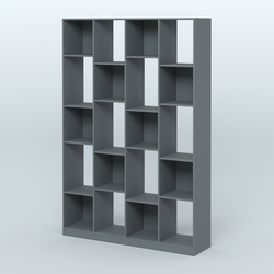 Стеллаж из ДСП серии ЛОФТ №11-1, Темно-Серый
