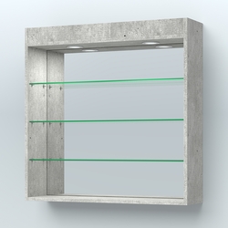 Витрина настенная "Фаберлинк", Метрополитан Грей