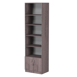 Стеллаж из ДСП с 4-мя полками 400x600 мм серии LEVEL-4 №7 (З/C - ДВП), Ясень Анкор темный