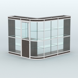 Павильон из профиля угловой №2в (5,5 кв.м), Дуб Венге