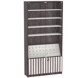 Витрина серии "Смок" №2, Ясень Анкор темный + Ясень Анкор светлый