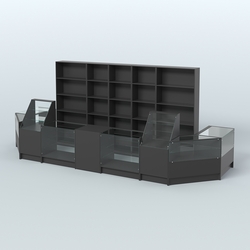 Торговый Островок "Эконом" №12 (8, 7 кв.м), Черный