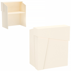 Стойка ресепшен АРТ №2-А, Крем Вайс