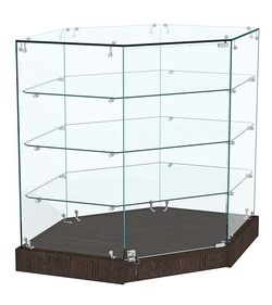 Прилавок Истра №119 угловой, универсальный (закрытый), Дуб Венге