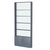 Стеллаж из ДСП с 4-мя полками 150x900 мм серии LEVEL-4 №9-1 (З/C - СТЕКЛО) Темно-Серый