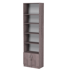 Стеллаж из ДСП с 4-мя полками 300x600 мм серии LEVEL-4 №5 (З/C - ДВП), Ясень Анкор темный