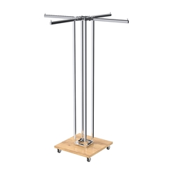 Торговое вешало для одежды обзорное ЁЛОЧКА №1-4К-1Ц-КПХ, Дуб Золотистый