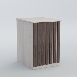 Ресепшен - стол узкий серии ПРИЛИВ №9, Ясень Анкор светлый + Ясень Анкор темный