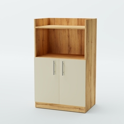 Стойка официанта "Бармен" №1-600, Дуб Золотистый и Крем Вайс