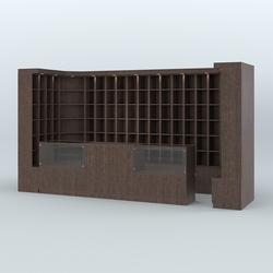 Павильон вместительный для продажи чая и кофе №10, Дуб Венге